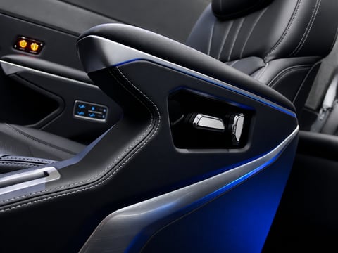 Leather armrest