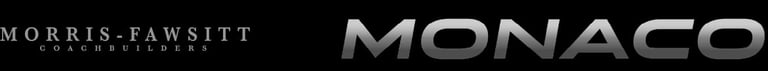 Morris-Fawsitt logo next to Monaco text on dark background